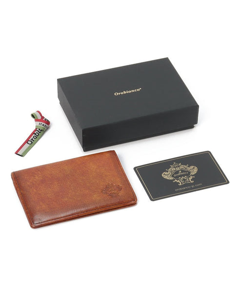 オロビアンコ カードケース パティナ 2面パスケース ブラウン オロビアンコ