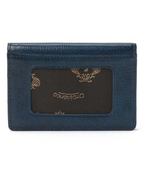 オロビアンコ カードケース パティナ 2面パスケース ネイビー オロビアンコ