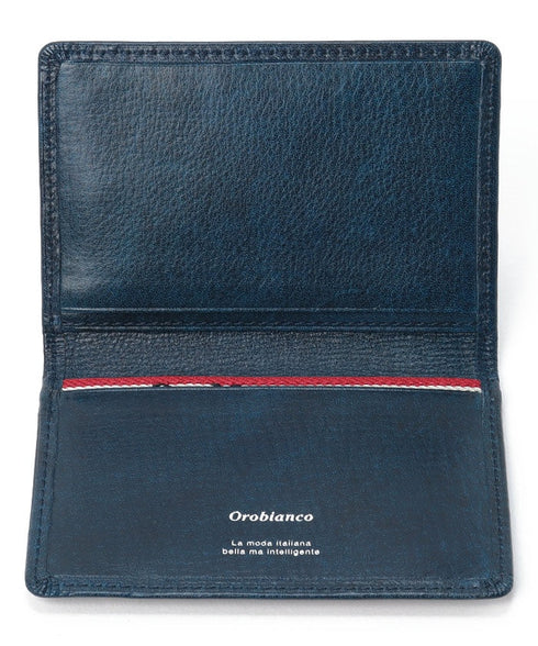 オロビアンコ カードケース パティナ 2面パスケース ネイビー オロビアンコ