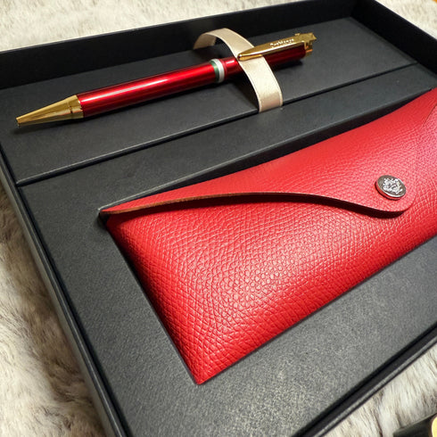 オロビアンコ ギフトセット ラ・スクリヴェリアボールペン+エンポスレザーマルチケース 就職祝 入学祝 フレッシャーズ 誕生日 オロビアンコ