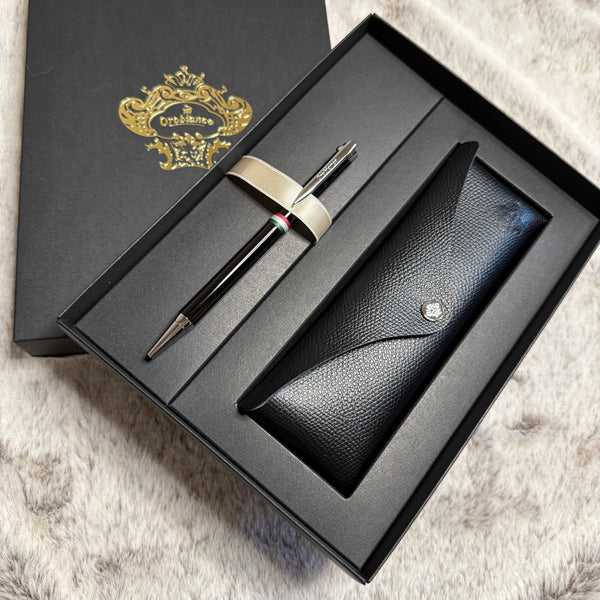 オロビアンコ ギフトセット ラ・スクリヴェリアシャープペン+エンポスレザーマルチケース 就職祝 入学祝 フレッシャーズ 誕生日 オロビアンコ