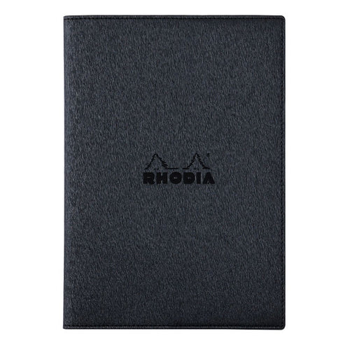 ロディア ノートカバー メタリックPUレザー A5 ブラック