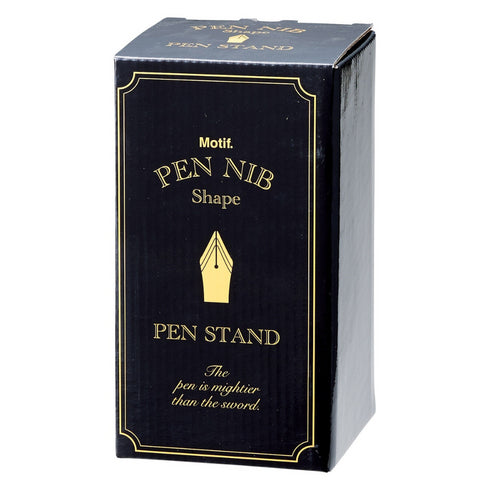 Motif. ペンニブ型ペンスタンド シルバー