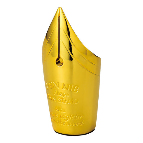 Motif. ペンニブ型ペンスタンド ゴールド