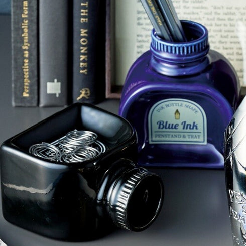 Motif. インクボトル型ペンスタンド トレイ ブラック