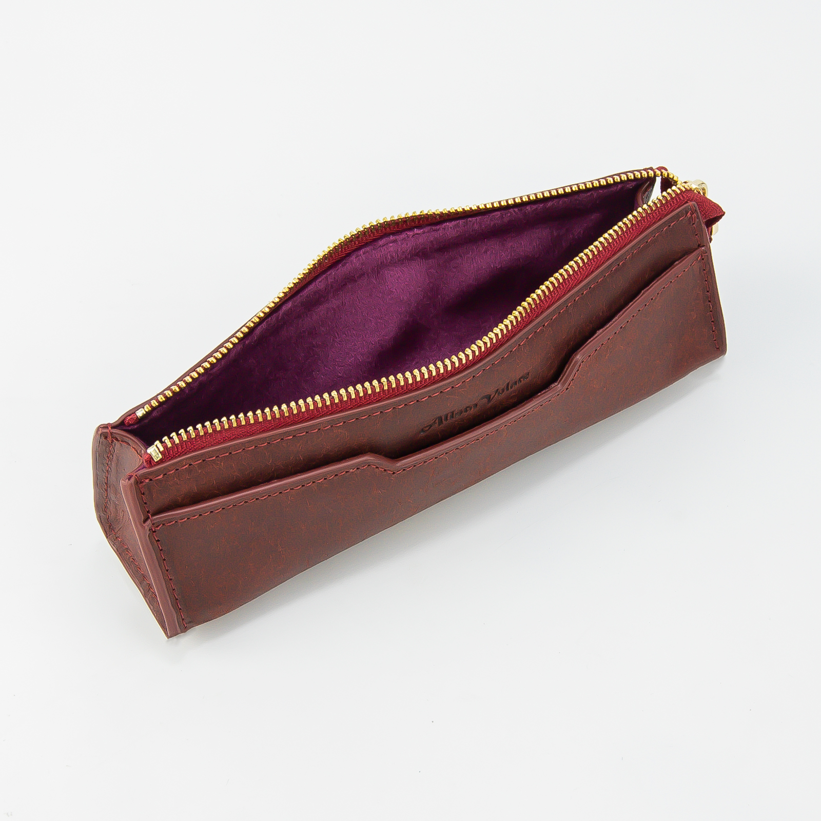 AVVIO PUEBLO 革製ペンケース Cordovan Wine