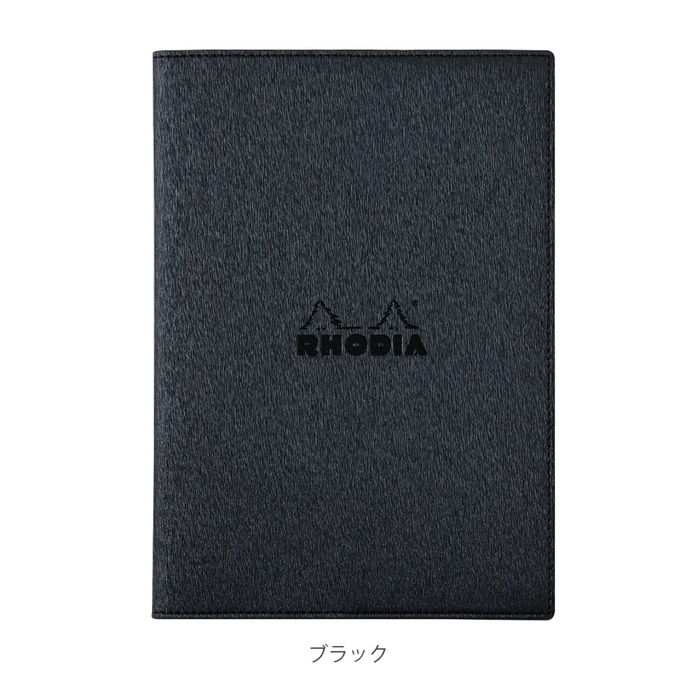 ロディア メタリックPUレザー ホチキス留めノートカバー A5 カバー RHODIA