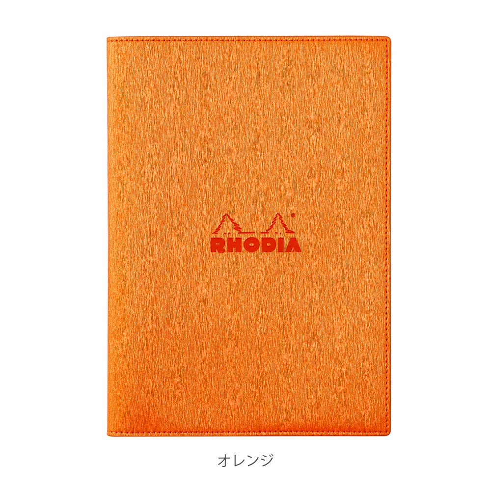 ロディア メタリックPUレザー ホチキス留めノートカバー A5 カバー RHODIA