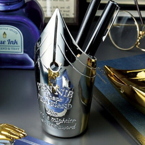 Motif. ペンニブ型ペンスタンド シルバー